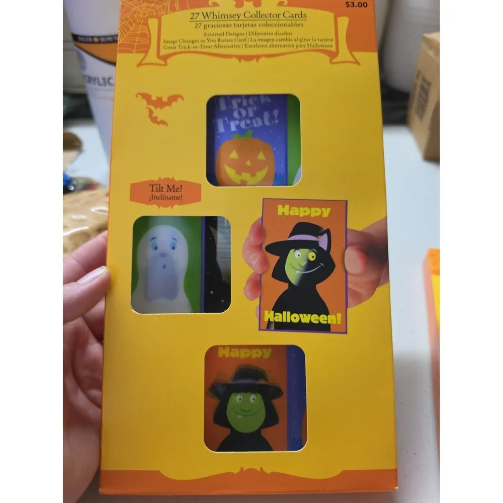 Vtg Nos Halloween Scary Collector Card Collector's 27 Pack Cards
